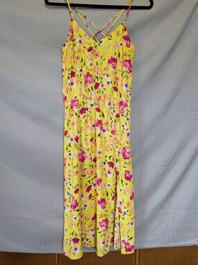 Socialite Yellow Floral Summer Dress